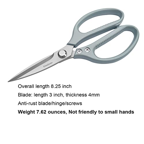 Sharp Leather Scissors, Adult Scissors All Purpose, Fabric Scissors Heavy Duty, Left Handed Scissors for Office, Sewing Scissors for Fabric Cutting