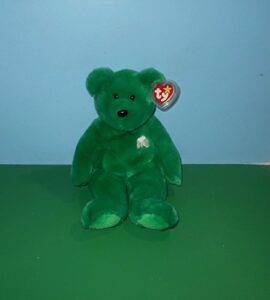 ty beanie babies buddies erin the lucky bean plush green bear w/ shamrock chest ^g#fbhre-h4 8rdsf-tg1334283