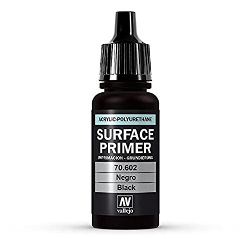 Vallejo Acrylic Polyurethane, 17ml, Black Primer