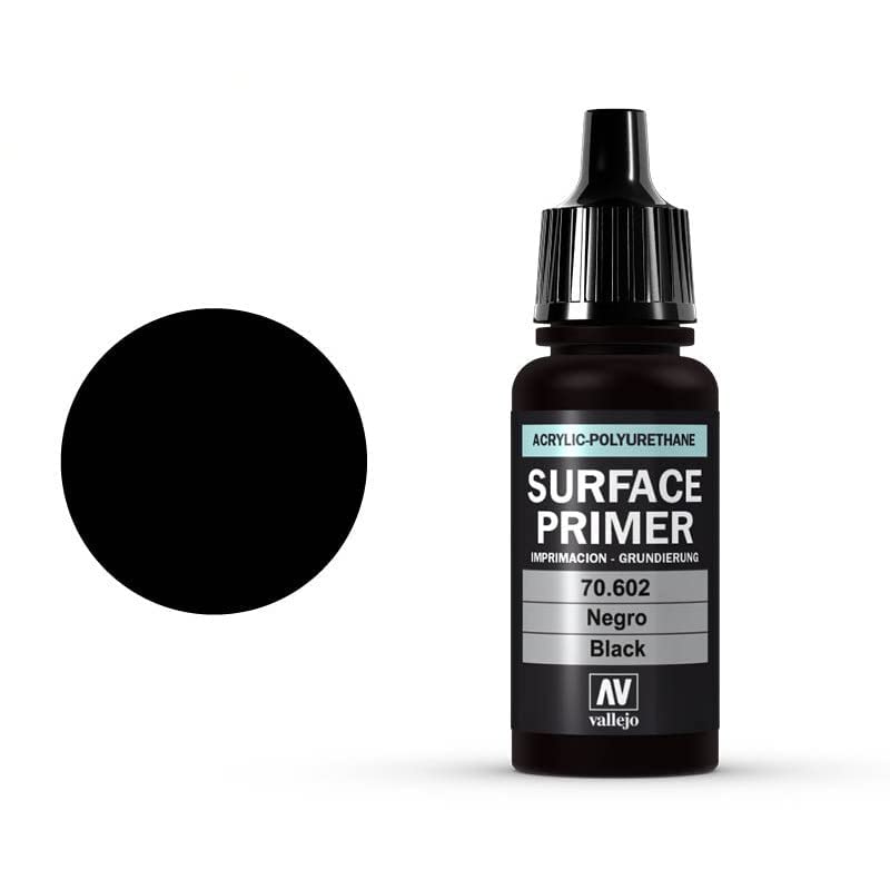 Vallejo Acrylic Polyurethane, 17ml, Black Primer