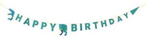party dinosaurs happy birthday garland 3.5m