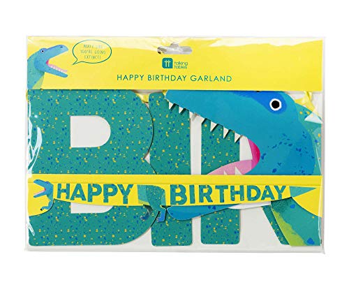 Party Dinosaurs Happy Birthday Garland 3.5M