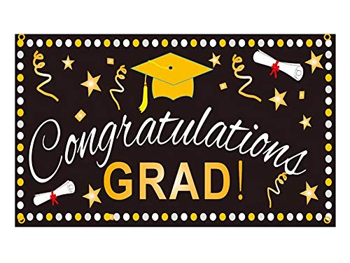 2022 Graduation Banner 3x5 ft Congrats Grad Banner Graduation Party Decorations & Supplies