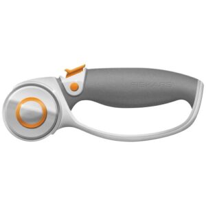 fiskars 01-005874 titanium softgrip comfort loop handle rotary cutter, 45mm, gray