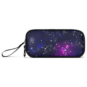 CHIFIGNO Constellation Pattern Space Galaxy Pencil Pen Case Big Capacity Office College School Pencil Pouch Organize Bag Crayon Box for Teens Boys Girls Adults Student