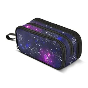 chifigno constellation pattern space galaxy pencil pen case big capacity office college school pencil pouch organize bag crayon box for teens boys girls adults student