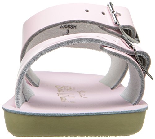 Salt Water Sandals by Hoy Shoe Kids' Sun-San Sea Wee Flat Sandal, shiny pink, 3 M US Infant