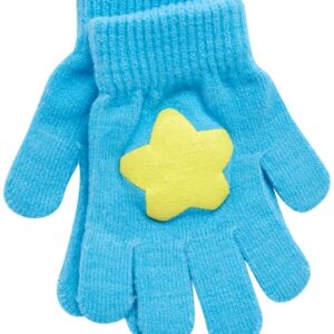 Nickelodeon Boys' Baby Shark Winter Hat and 2 Pairs of Mitten Set (Toddler), Size Age 2-4, Baby Shark Blue/Yellow Glove