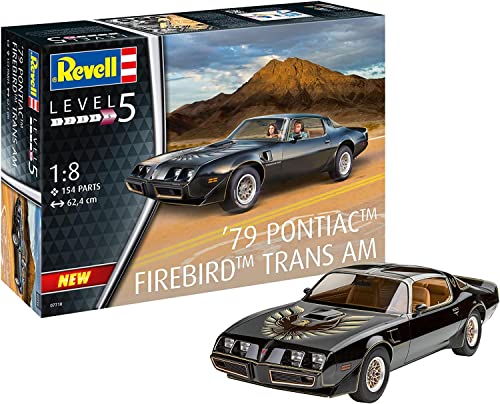 Revell RV07710 1:8-Pontiac Firebird Trans Am, Unpainted