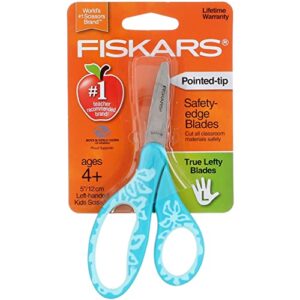 Fiskars 5" Kid Scissors Left-Handed Pointed-Tip, 2 Pack - Assorted color