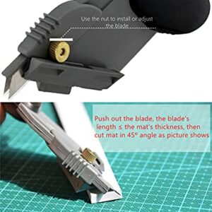 Raih 45&90° Angle Easy Mat Cutter with 6 Spare Blades Card Foam Mat Board Cutting