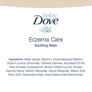 Dove Soothing Baby Body Wash To Soothe Delicate Baby Skin Derma Care No Artificial Perfume or Color, Paraben Free, Phthalate Free, 13 Ounce (Pack of 2)