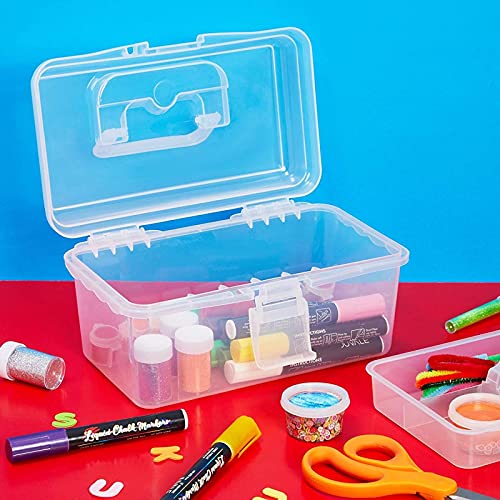 Craft Storage Box with Lid and Removable Tray (10 x 6 x 5.75 in)