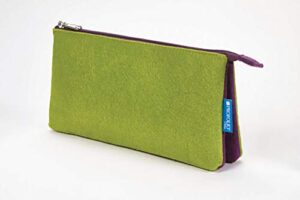 profolio by itoya, midtown pouch – 5 x 9 inches, green / purple