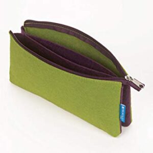 ProFolio by Itoya, Midtown Pouch - 5 x 9 Inches, Green / Purple