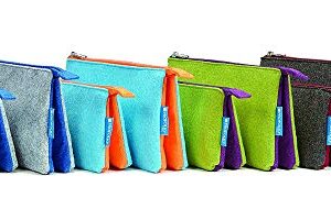 ProFolio by Itoya, Midtown Pouch - 5 x 9 Inches, Green / Purple