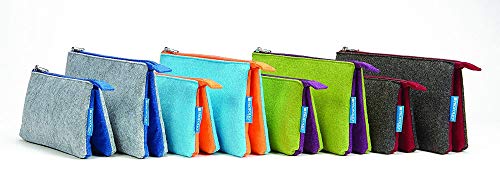 ProFolio by Itoya, Midtown Pouch - 5 x 9 Inches, Green / Purple