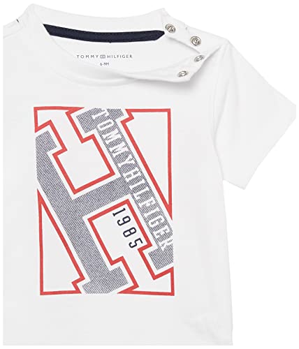 Tommy Hilfiger Baby Boys 2 Pieces Short Set, Bright White, 3-6 Months US