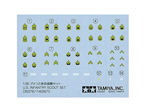 TAMIYA 1/35 U.S. Infantry Scout Set TAM35379 Plastic Accys Figure Sets