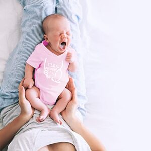 CBTwear Relax My Mom Is A Nurse - Best Mommy Ever - Future Nurse - Stay Calm - Cute Infant One-Piece Baby Bodysuit (6 Months, Pink)