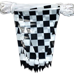 Beistle Checkered Outdoor Pennant Banner, 17 by 120-Feet