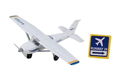 Daron Worldwide Trading Runway24 C172 No Runway Vehicle, Blue/White