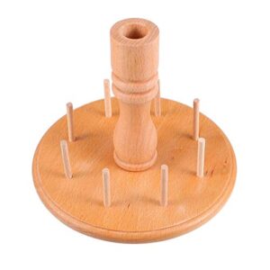sewacc wooden spool holder sewing and embroidery thread rack and organizer thread rack for sewing quilting embroidery hair- braiding 16cm