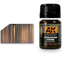 ak interactive ak 012, streaking grime general – 35 ml / 1.18 fl.oz jar