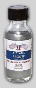 alclad ii lacquers paint highly polished aluminum 1 oz – high shine #105