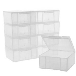 12 storage square clear container for crafts beads small items organizer 2 inches square