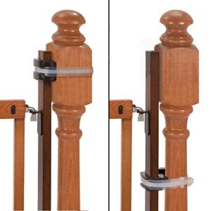 summer banister to banister gate mounting kit – fits round or square banisters, accommodates most hardware & pressure mount baby gates up to 37 tall, gate sold separately (pack of 1)