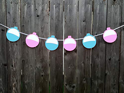 Crafty Cue 4" Tall Fishing Bobber Banner, Fishing Bobber Garland, Fishing Bobber, Fishing Party