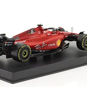 Bburago - 1/43 Scale Model Compatible with Ferrari Replica Miniature Model Compatible with Scuderia Replica Miniature F1-75 # 16 Compatible with Charles Leclerc Replica Miniature Model 2022 Racing