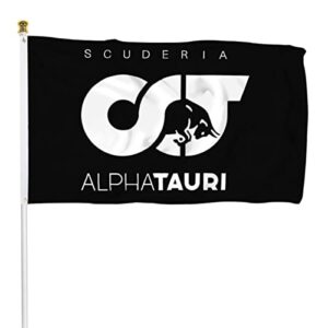 Bayyon Formula One AlphaTauri Scuderia Flag 3x5Feet for Car Fans with Brass Grommets