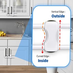 Baby Proofing Cabinets,Cabinet Locks for Babies,U-Shaped Child Locks for Cabinets, Child Proof Cabinet Latches,Child Safety Cabinet Locks with Adjustable by SPISPI (Pack of 2)