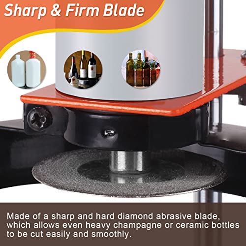 Genround Electric Bottle Cutter, Glass Bottle Cutter DIY Bottle Neck Square Bottle Wine Bottle Cutter Machine for Beer Liquor Whiskey Alcohol Champagne Bottle(Design by Genround in USA)