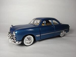 1949 ford coupe, metallic blue – showcasts 73213 – 1/24 scale diecast model car, but no box