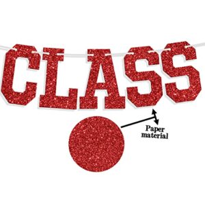 Congrats Class of 2023 Banner, You Did It / Congrats Grad, 2023 Graduation Theme Party Decorations(Black & Red)