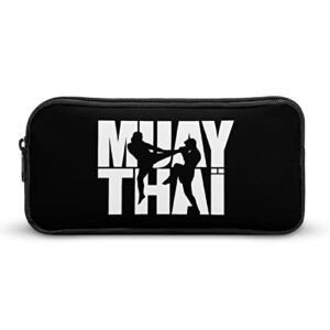 muay thai pencil case makeup bag big capacity pouch organizer for office college