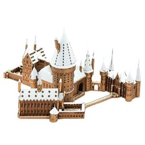 Fascinations Metal Earth Premium Series Harry Potter Hogwarts Castle in Snow 3D Metal Model Kit