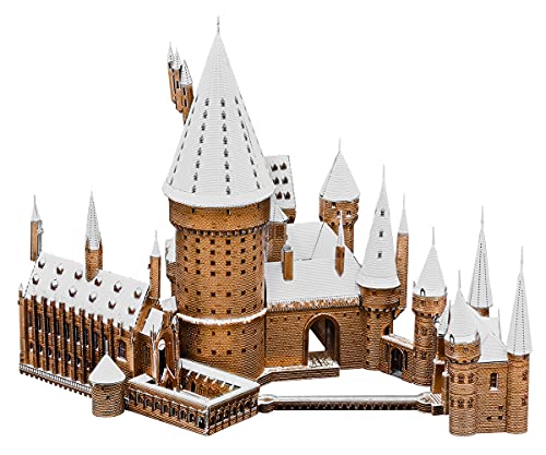 Fascinations Metal Earth Premium Series Harry Potter Hogwarts Castle in Snow 3D Metal Model Kit