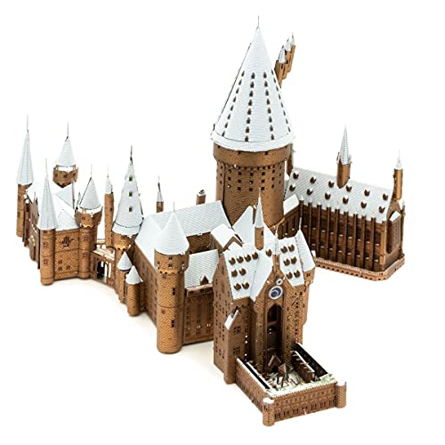 Fascinations Metal Earth Premium Series Harry Potter Hogwarts Castle in Snow 3D Metal Model Kit