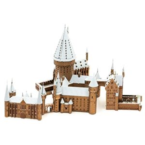 Fascinations Metal Earth Premium Series Harry Potter Hogwarts Castle in Snow 3D Metal Model Kit