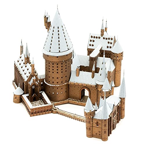 Fascinations Metal Earth Premium Series Harry Potter Hogwarts Castle in Snow 3D Metal Model Kit