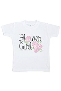 custom party shop toddler girl’s flower girl wedding t-shirt 2t pink