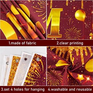 Large Prom 2023 Banner Graduation Party Decorations Maroon Congrats Grad Yard Sign Banner Backdrop for High School College Graduation Party Supplies