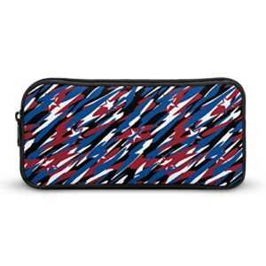 usa patriotic camouflage pencil case makeup bag big capacity pouch organizer for office college