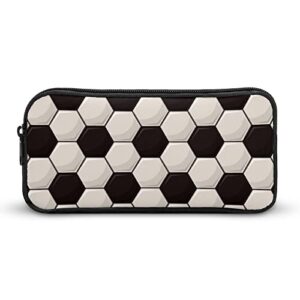 football soccer design pencil case makeup bag big capacity pouch organizer for office college