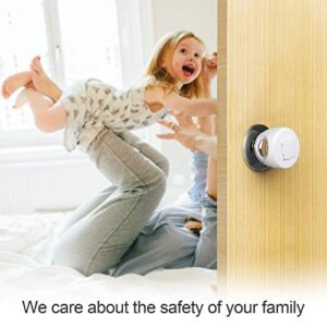 Door Knob Safety Cover for Kids, Child Proof Door Knob Covers, Baby Safety Door knob Handle Cover Lockable Design (4 Pack).