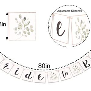 Greenery Bridal Shower Banner - Greenery Shower Decorations, Bride to Be Shower Banner, Herbal Bridal Shower Banner, Bridal Shower Decor，Best Bridal Wedding Supplies